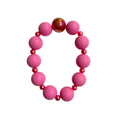 Pink Pulse handmade beaded bracelet in pink