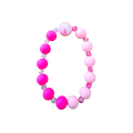 Fuchsia Divide handmade beaded bracelet in pink