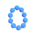 Cobalt Current handmade beaded bracelet in blue and light blue