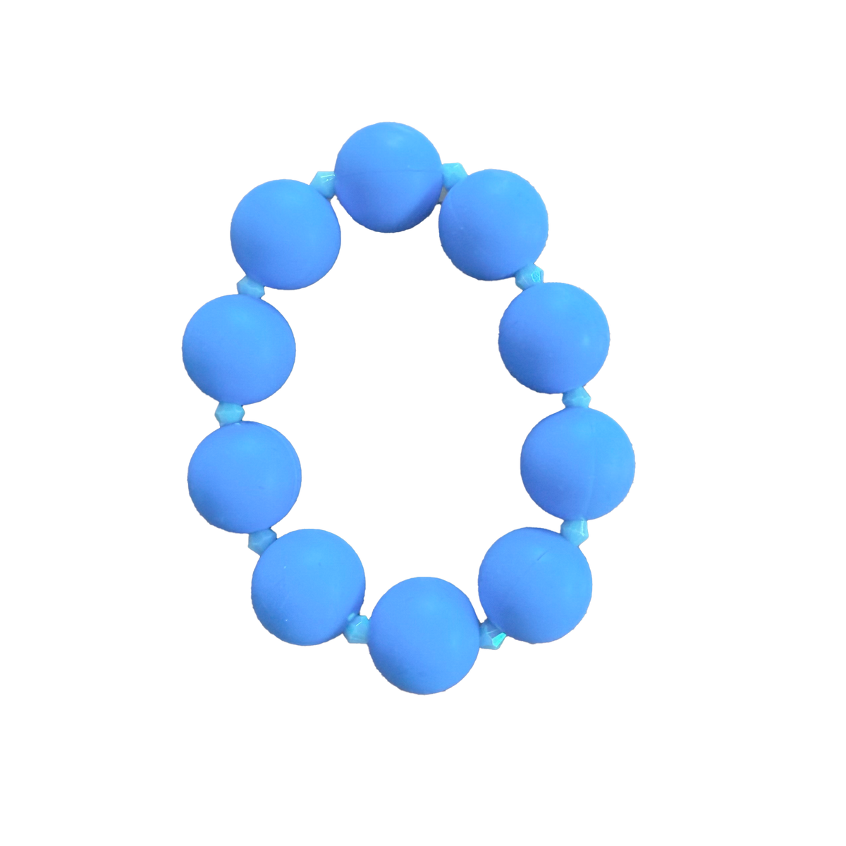 Cobalt Current handmade beaded bracelet in blue and light blue