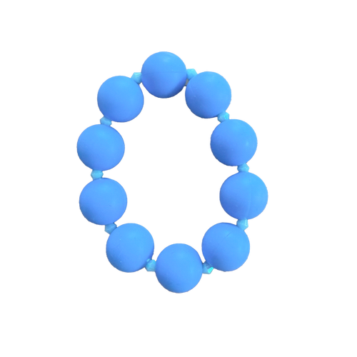 Cobalt Current handmade beaded bracelet in blue and light blue