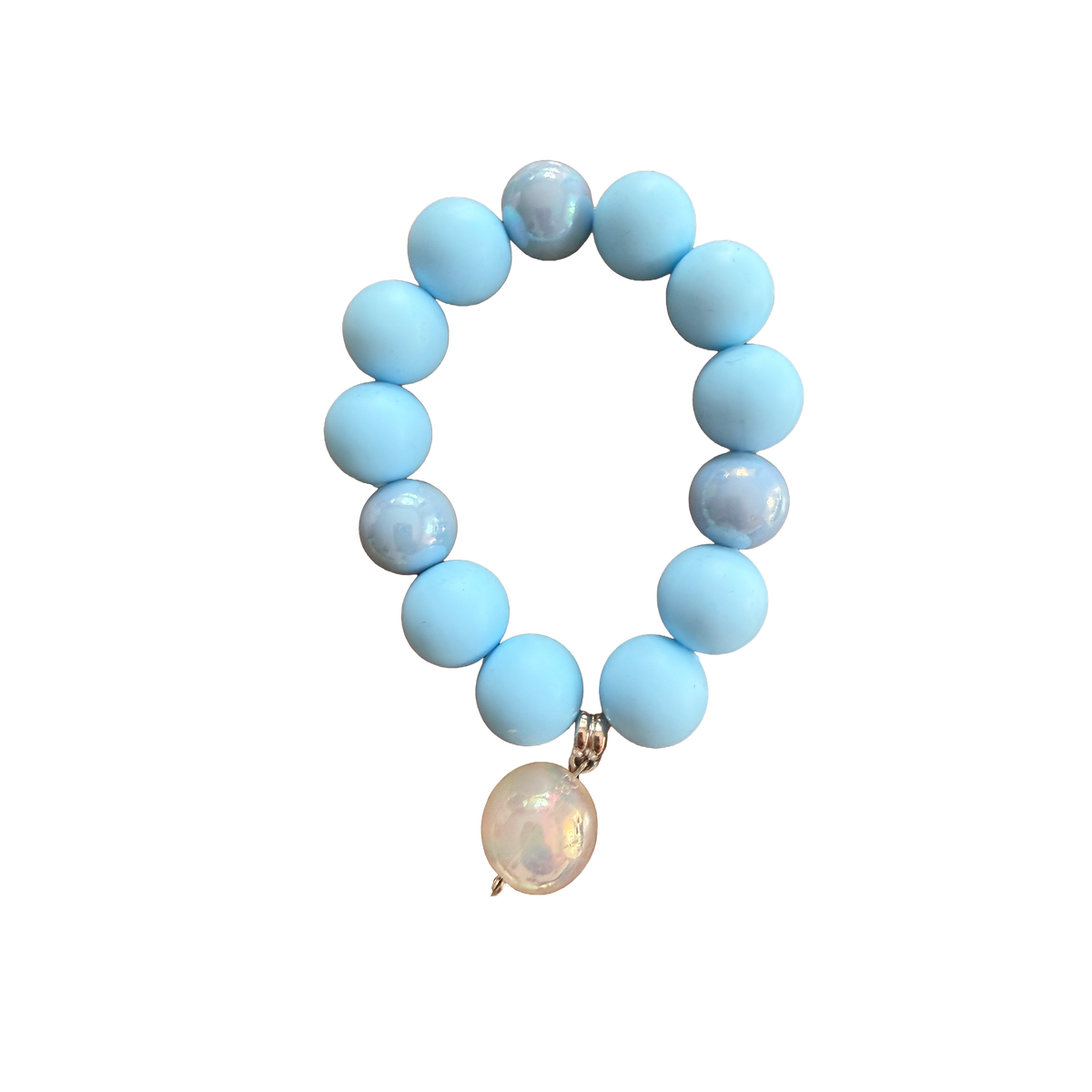 Powder Drift handmade beaded bracelet in blue
